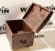 WOODEN CHEST WITH WHEELS
