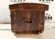 WOODEN CHEST WITH WHEELS