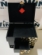 BLACK AND GOLD DECORATIVE WOODEN CHEST WITH DRAWER