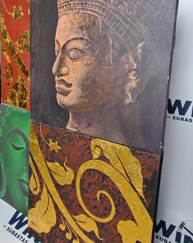 SERIES OF 4 PAINTINGS. REF:CU110