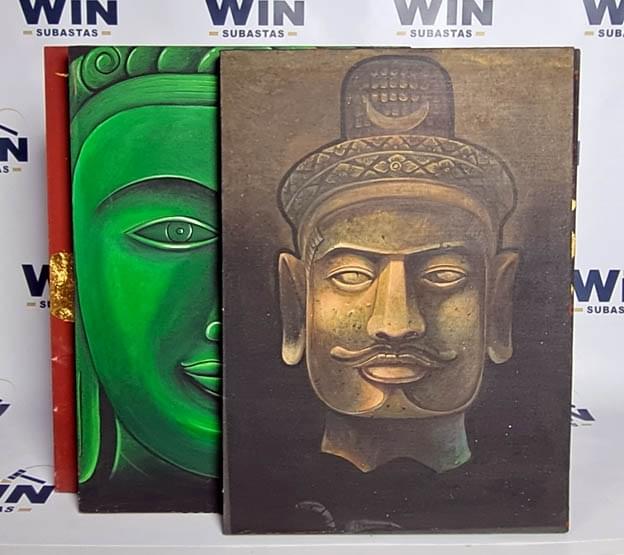 SERIES OF 4 PAINTINGS. REF:CU111