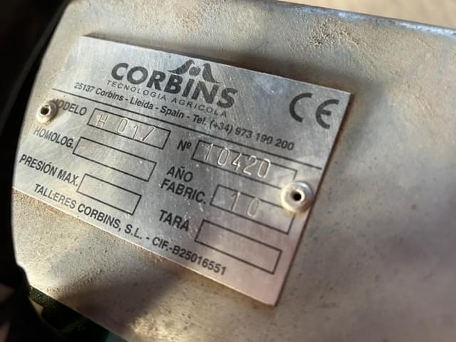 Lot Corbins H 017 hydraulic interrow herbicide bar