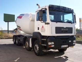 Concrete mixer truck auction MAN TGA 35.350 8x4 (6616-FCM)