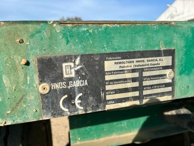 Lote Remolque  Plataforma 2 Ejes Hnos García 8294